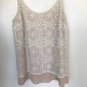 Cabi lace tank top blouse